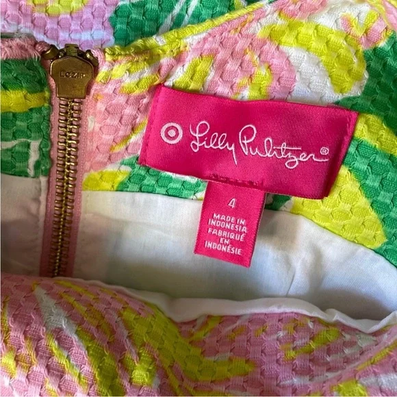 NWT. Lilly Pulitzer for Target Fan Dance Shift Dress. 4. - Picture 3 of 12